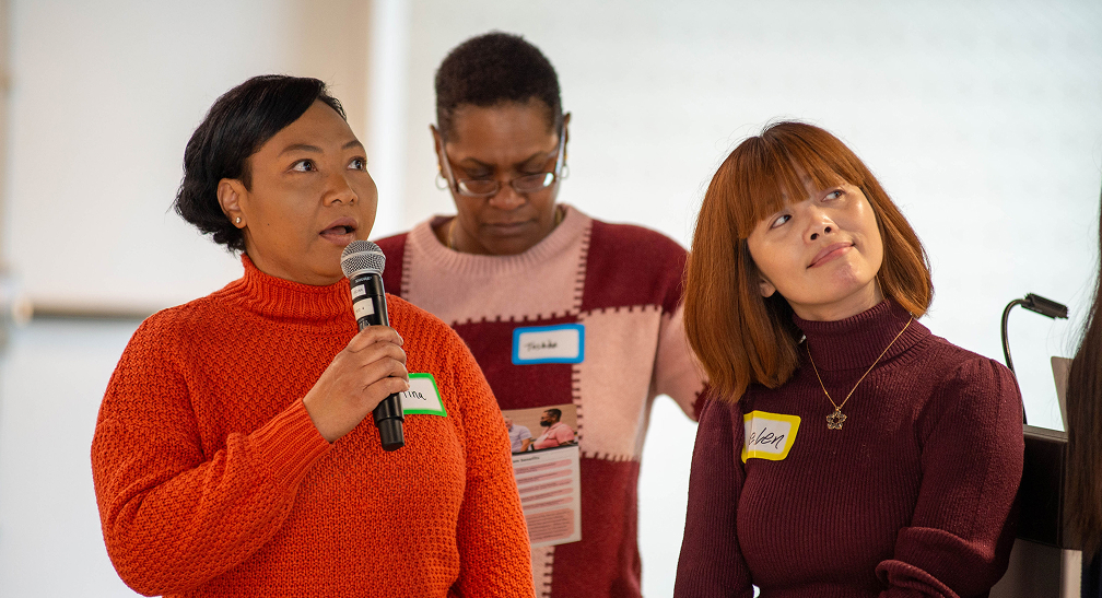 Staff from funded organizations participate in technical assistance trainings to adapt and implement the PM+ community-based mental health support intervention for their client populations