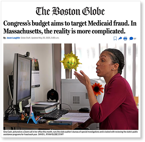 Medicaid fraud Boston Globe article