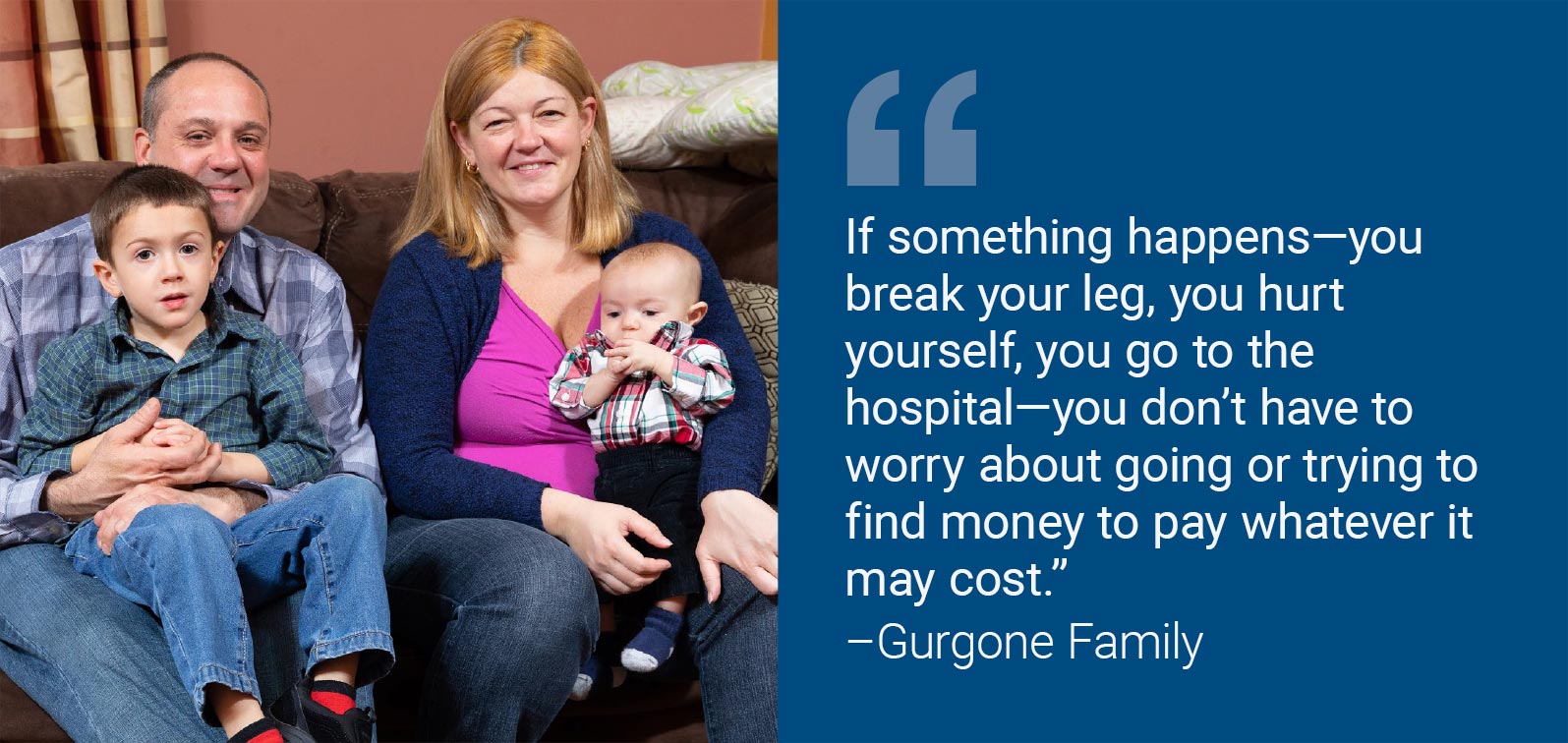 Photo of Gurgone Family with quote